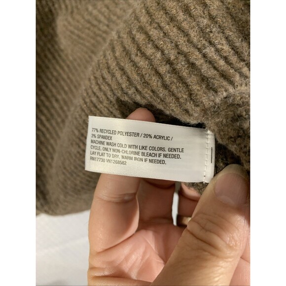 Ava & Viv Ribbed Brown Sweater Womens 2X NWT V Neck Cozy Winter - Picture 5 of 7